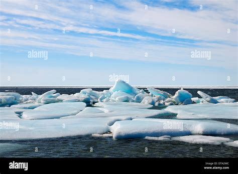 Ice Floes In The Beaufort Sea Arctic Ocean Victoria Island Formerly