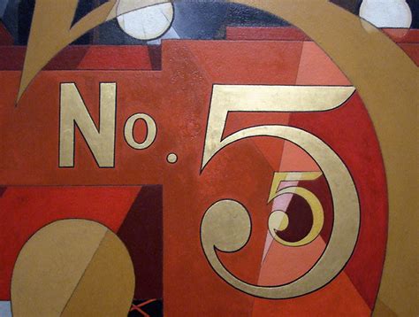 Ipernity Detail Of The Figure Five In Gold By Charles Demuth In The