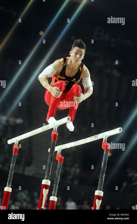 Gold Medal Winner Marcel Nguyen Of Germany Performs On The Parallel