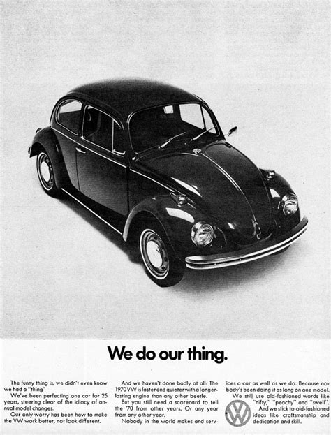 1970 Volkswagen Beetle Advertisement Volkswagen Beetle Vintage