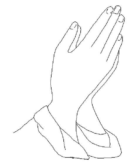 Praying Hands Coloring Page Printable