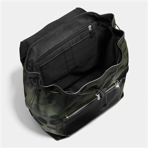 Lyst Coach Large Manhattan Backpack In Military Wild Beast Print