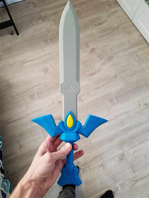 3d printed master sword from the legend of zelda r gaming