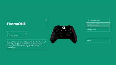 Bibliothek Flotte Als Ergebnis Xbox One Eigenes Bild Als Profilbild