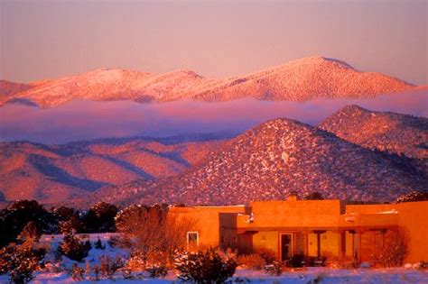 Sangre De Christo Mountains At Sunset Picture Of Santa Fe New Mexico