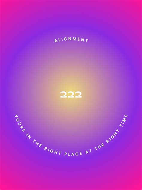 222 Angel Numbers Aesthetic Poster Etsy