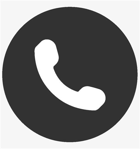 Call Us Phone Icon Black Circle Png Image Transparent Png Free