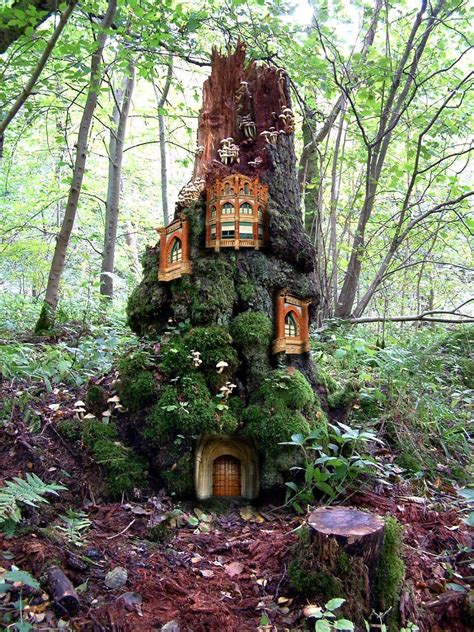 Fairy Tree House Fairy Garden Houses Fairy Tree Houses Fairy Houses
