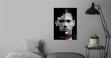 Michael Scofield Poster By Bnwdesigner Displate