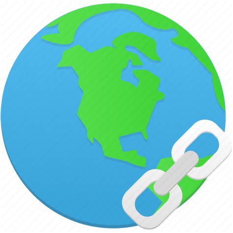 Globe Hyperlink Insert Icon
