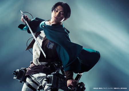 All content must be related to the attack on titan series. 舞台『進撃の巨人』、リヴァイ兵長など新たなビジュアル公開 ...