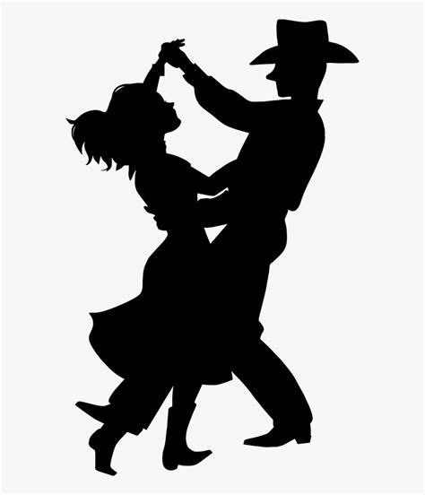 Line Dancing Silhouette At Getdrawings Country Swing Dance Clipart