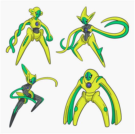Shiny Deoxys All Forms Hd Png Download Kindpng