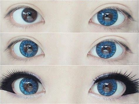 blue anime contacts - Google Search | Fake eyelashes, Colored contacts