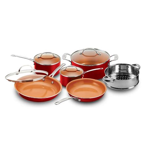 Gotham Steel Original Copper Piece Ceramic Non Stick Cookware Set