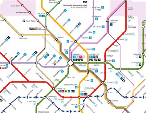 Mappa Metro Milano Mappa Della Metropolitana Di Milan