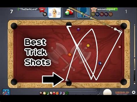 I became good at it because i played at a young age and couldn't reach a lot of shots so i had to bank the ball. Orgasmic Treat | Best Trick Shots | 8 Ball Pool - YouTube