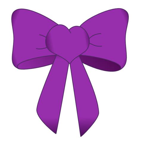 Glitter Purple Bow Clipart Clipart Suggest