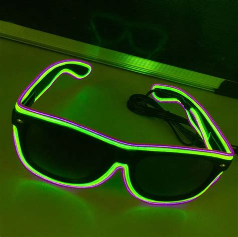 flashing light up party sunglasses led el wire led glasses luminous party decorative lighting