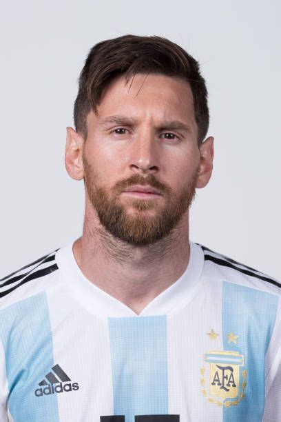 Lionel Messi Of Argentina Poses For A Portrait During The Official Fifa