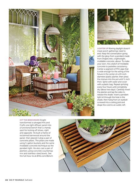 Diy magazine showcases attainable, stylish and affordable ideas for making … "Take a Seat" from Do-It-Yourself Magazine, Fall 2018 ...