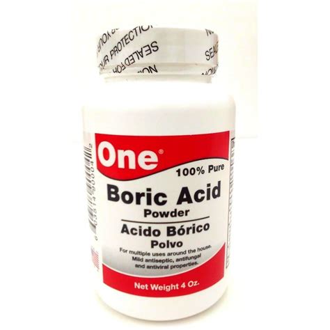 Boric Acid Powder 100 Pure Acido Borico En Polvo Net Wt 4 Oz