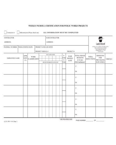 2023 Certified Payroll Form Fillable Printable Pdf And Forms Handypdf