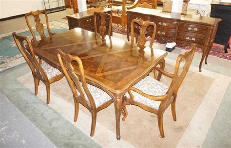 Drexel Heritage Dining Room Set Table With 2 Leaves 6