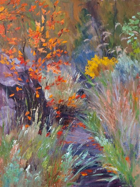 Kit Hevron Mahoney Fine Art Km2845 Textures Of Fall By Colorado Artist
