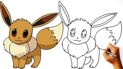 How To Draw Eevee Pokemon Step By Step Youtube