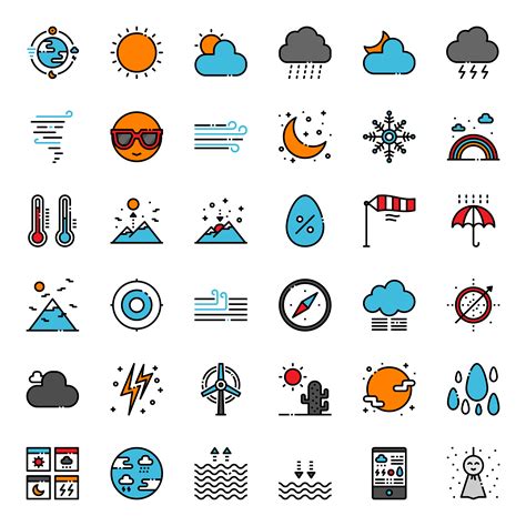 Weather Forecast Outline Icon 645926 Vector Art At Vecteezy