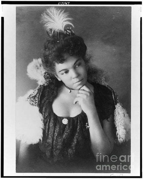 Vintage Portrait Of Colored Music Hall Lady African American Fashion African American Women