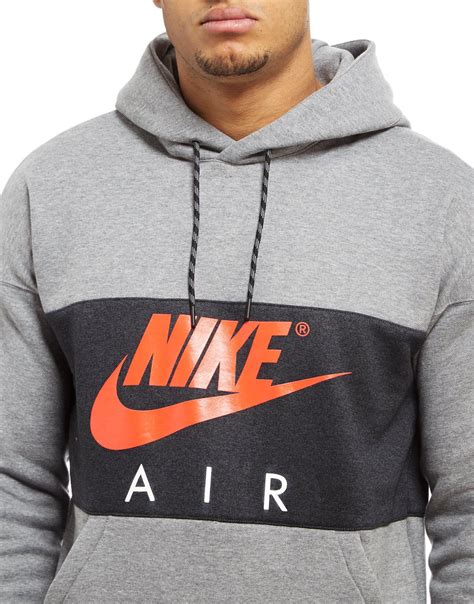 Nike Cotton Air Overhead Hoodie In Gray For Men Lyst