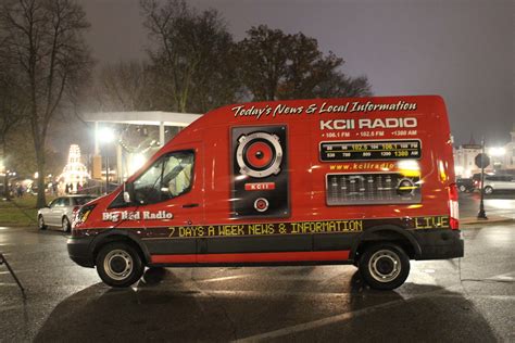 Spot The Kcii Big Red Radio As It Delivers Donations Kcii Radio The