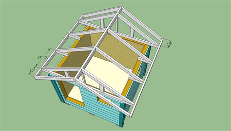 Each truss will consist of two rafters which support the roof. Playhouse Roof Plans PDF Woodworking