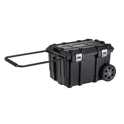 Husky 26 In Connect Mobile Tool Box Black 228224 The Home Depot