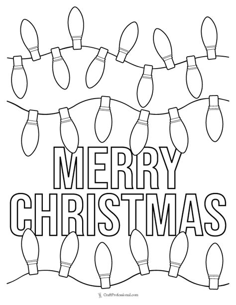 53 Christmas Coloring Pages For Kids Free