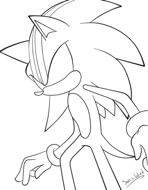 √ Dark Sonic Coloring Pages Sonic Coloring Pages To Print Sonic