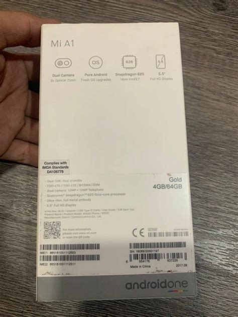 Xiaomi Mi A1 Gold 64 Gb Mobile Phones And Gadgets Mobile Phones