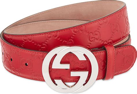 Red Leather Gucci Belt Gucci Leather Belt Mens Red Belt Belt