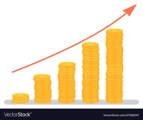 Investment Growth Graphic Profit Increase Graph Vector Image