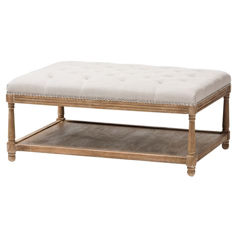 Buy products such as abble 30 shelved tufted square cocktail ottoman at walmart and save. Baxton Studio Carlotta French Country Rectangular Coffee ...