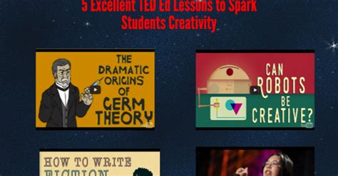 5 Excellent Ted Ed Lessons To Spark Students Creativity Educational