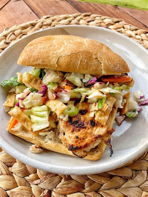 Asian Grilled Chicken Sandwich | Grilled chicken ...