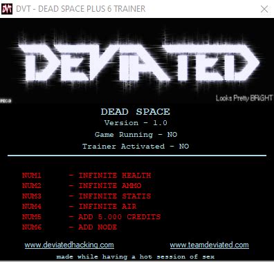 Dead Space PC Game Trainers Download Game Trainers