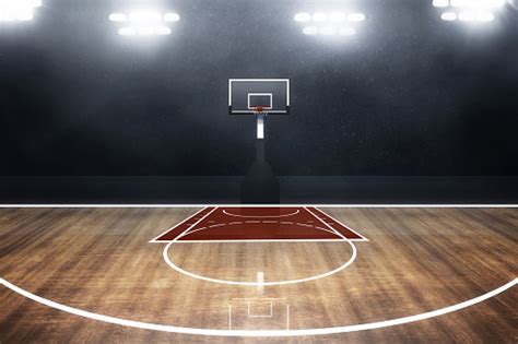 Professional Basketball Court Arena Background Stock Photo Download