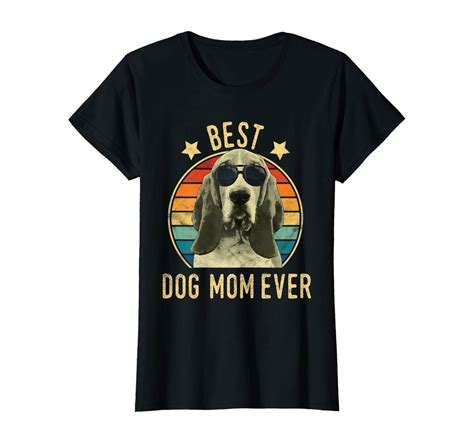 Womens Best Dog Mom Ever Basset Hound Mothers Day T T Shirt