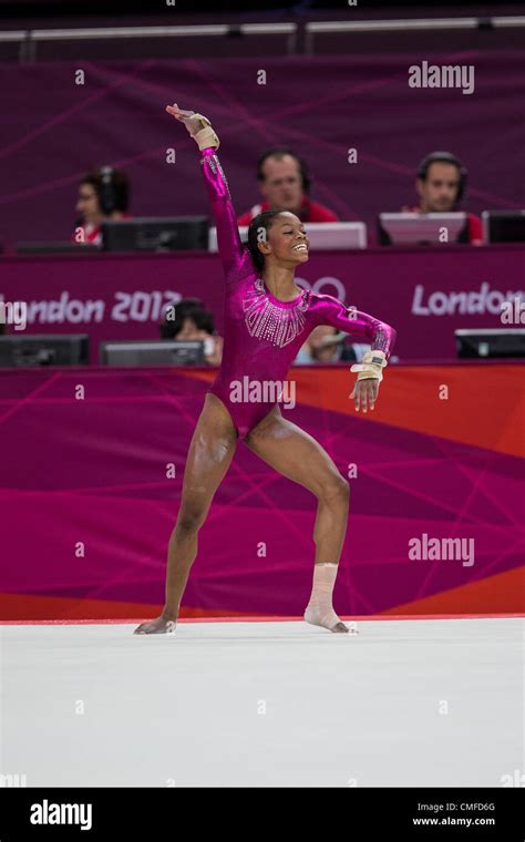 Gabrielle Douglas Usa Gold Medalist In The Womens Individual All Around At The 2012 Olympic