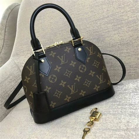 Louis Vuitton Lv Women Alma Bb Handbag Monogram Canvas Brown Lulux