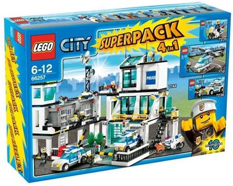 66257 1 City Police Super Pack 4 In 1 Brickset Lego Set Guide And